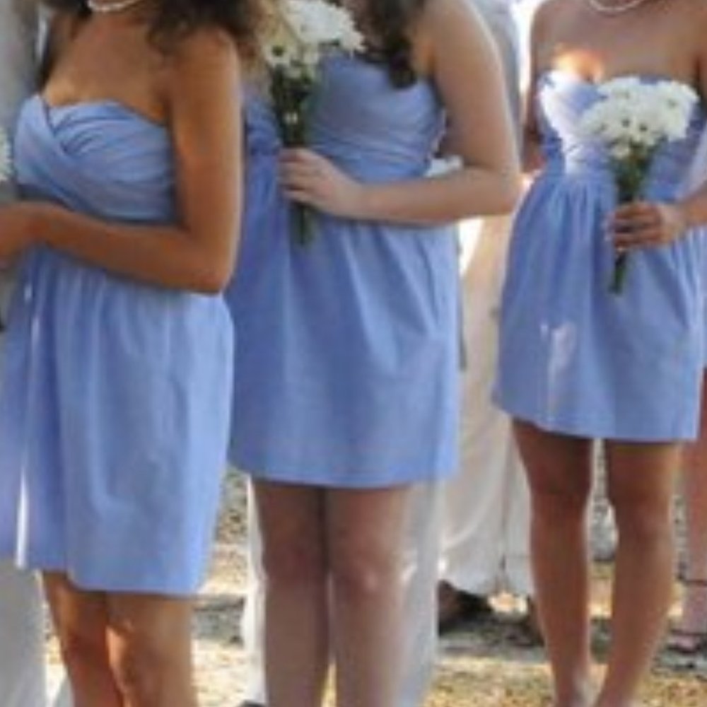 J.Crew Strapless Dress - chambray - worn once